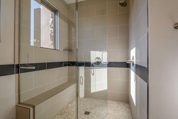 Large Tile and Glass Shower