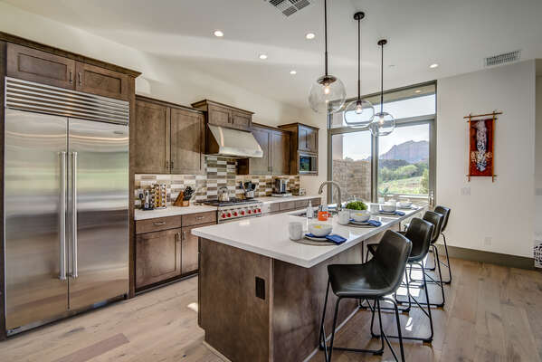 Gourmet Kitchen with New High-end Appliances and Patio Access