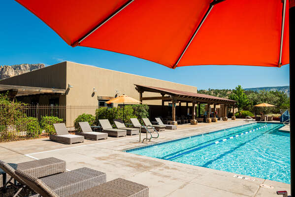 Seven Canyons Community Heated Pool & Hot Tub Open Year-round with Lounge Chairs