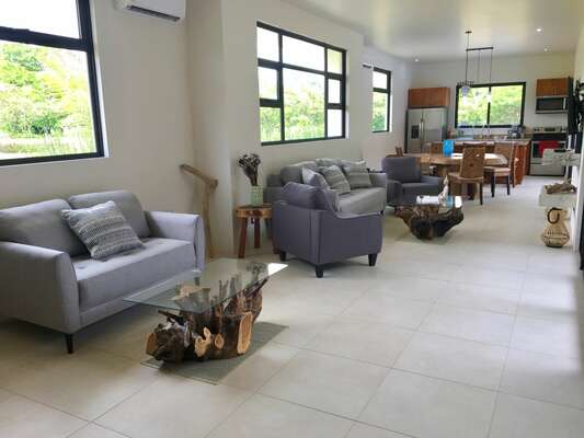 A single open living area allows maximum together time for your family or group.