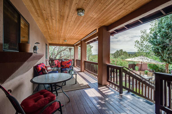 Rear Deck with Stunning Red Rock Views