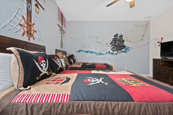 Your little pirates will love this fantastic room