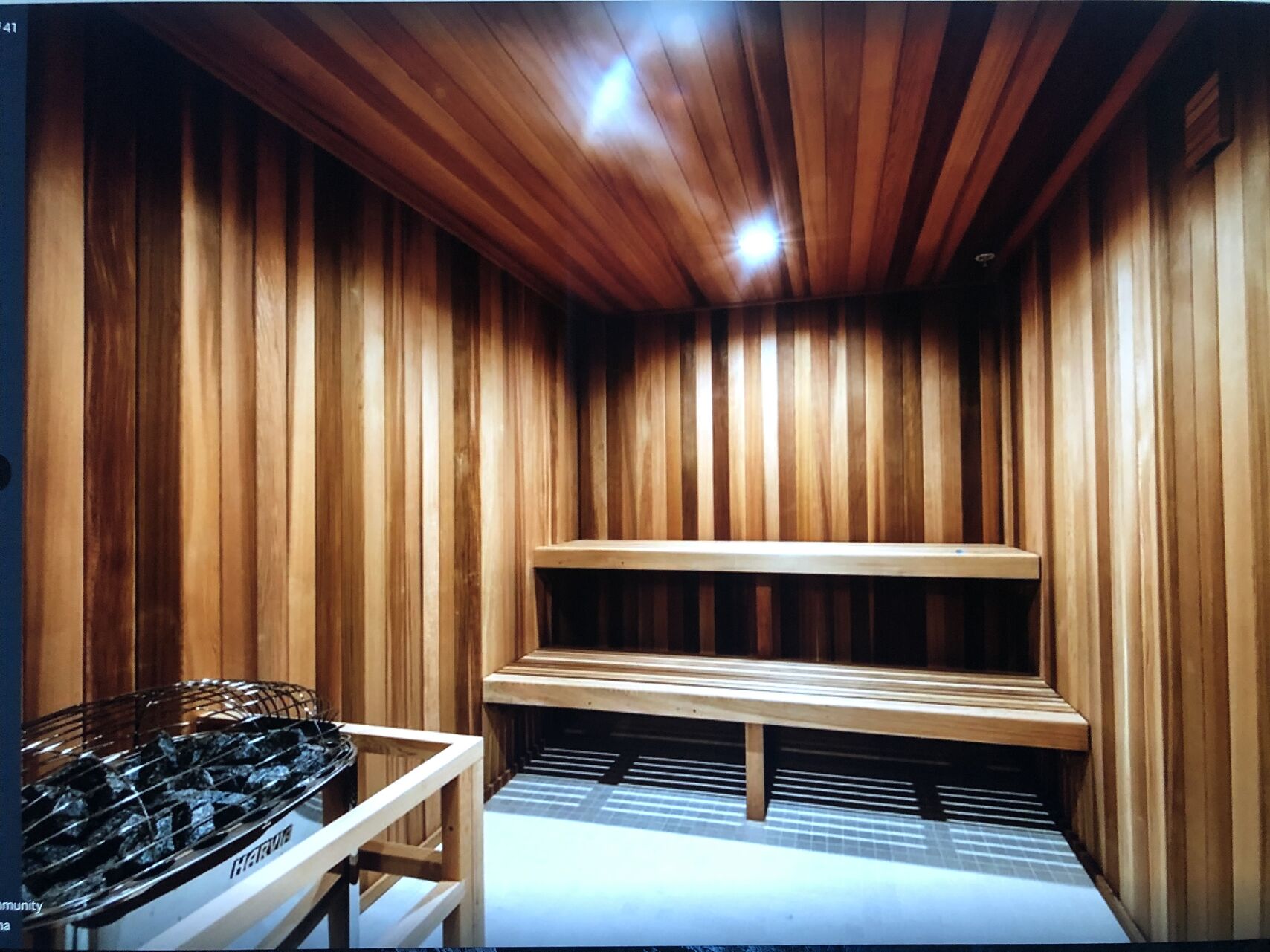 Clubhouse has a Sauna and a Steam Room