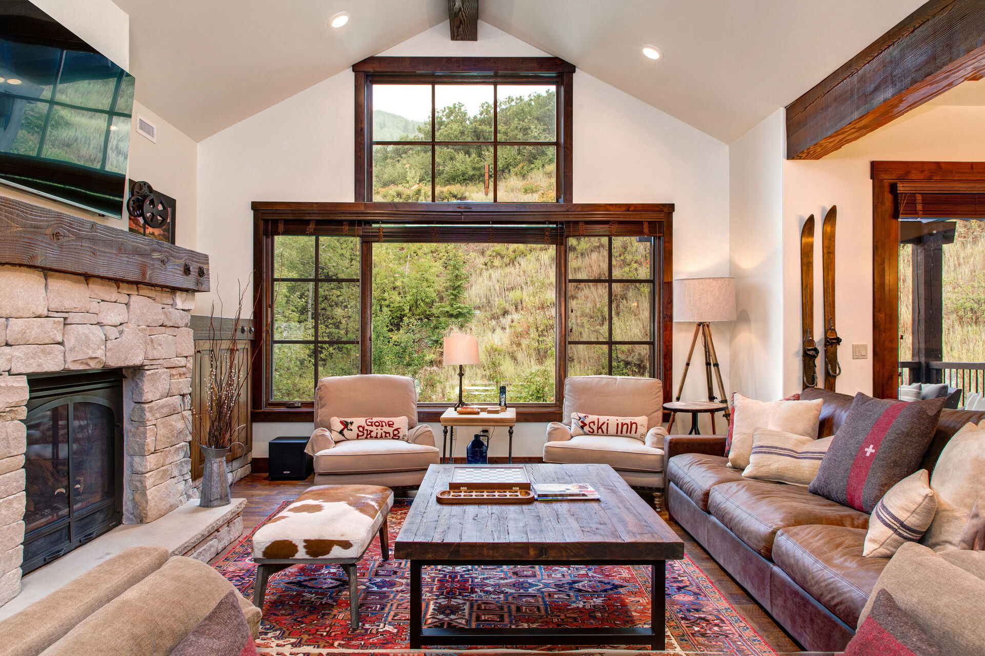 Vaulted Ceiling and Large Windows Allow for an Open and Airy Feel