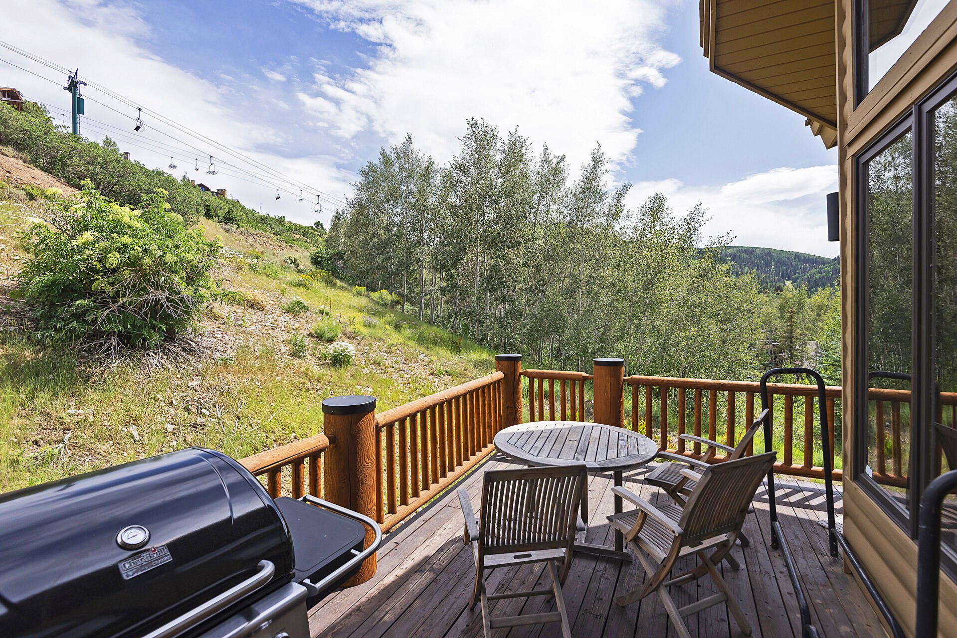 Take in the Views of the Slopes on Your Private Patio Located off the Living Room