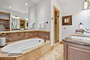 Master bathroom ensuite with Soaking Tub and Shower