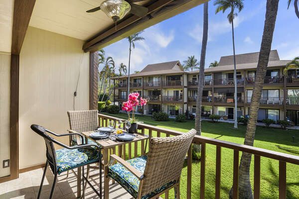 Lanai view from this Kona Hawai'i vacation rental