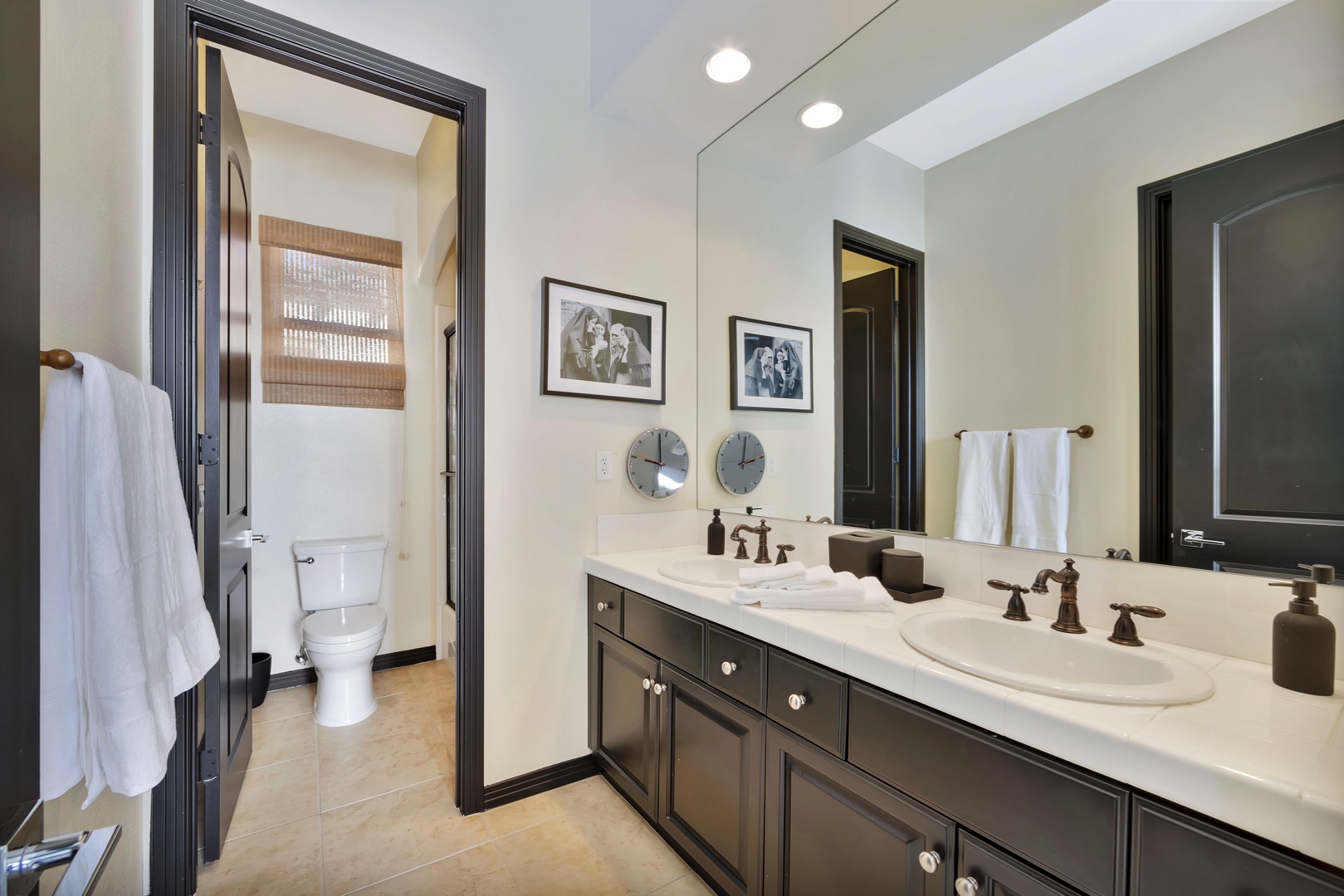 The Jack and Jill bathroom is shared and connected to bedrooms 2 & 3 - Full Bath
