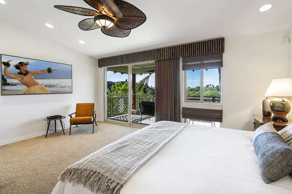 Master bedroom includes a private lanai