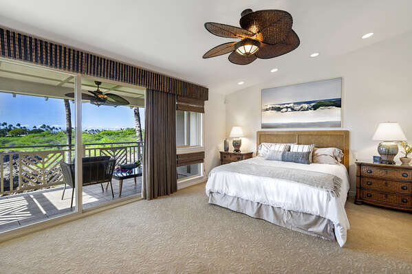 Master bedroom with a King bed