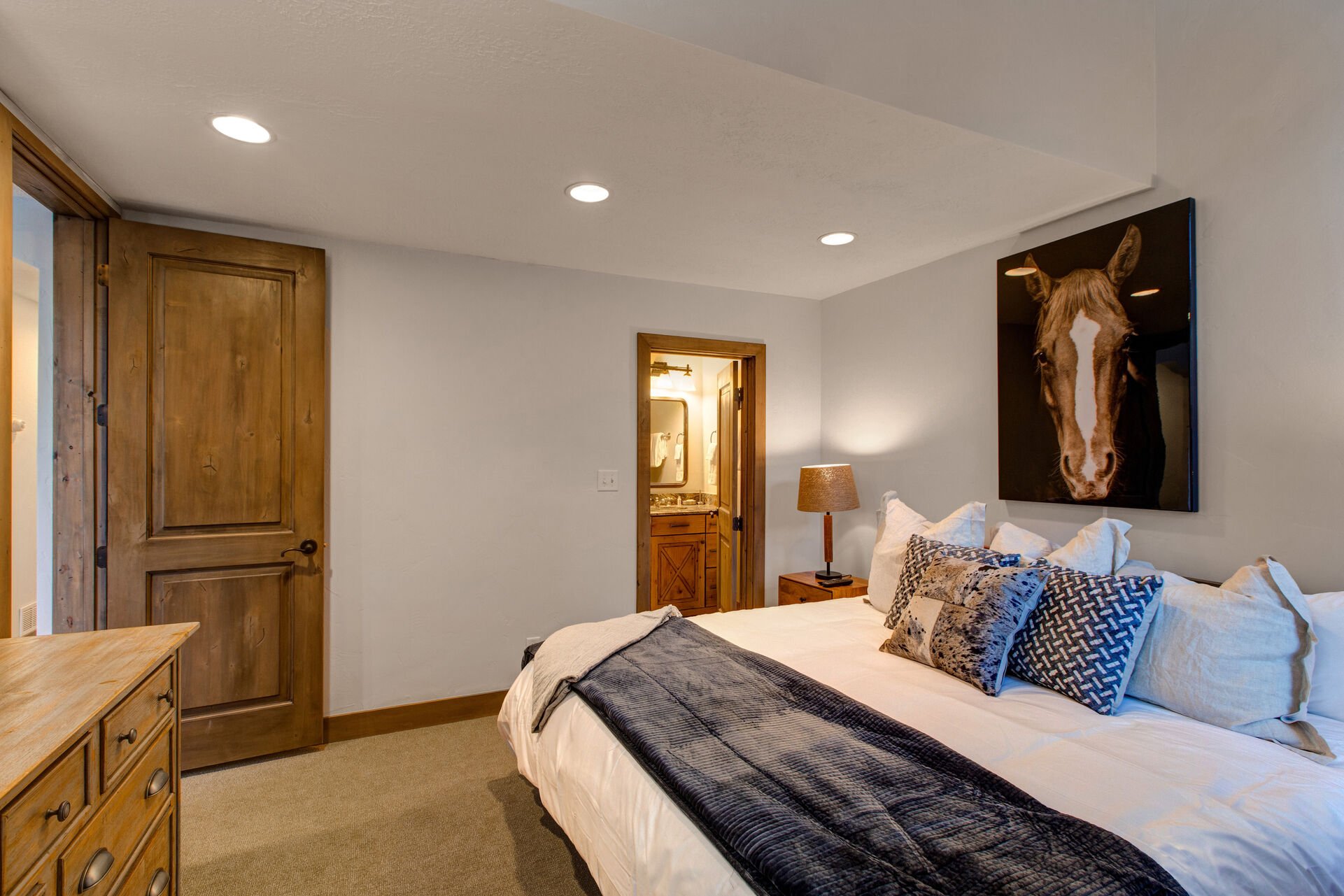 Master Bedroom with a King Bed and Private Bathroom