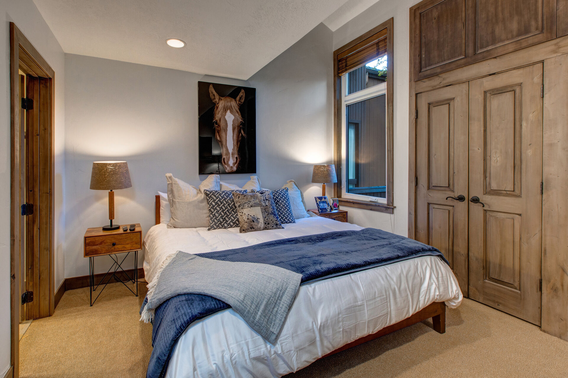 Main Level Master Bedroom with a King Bed