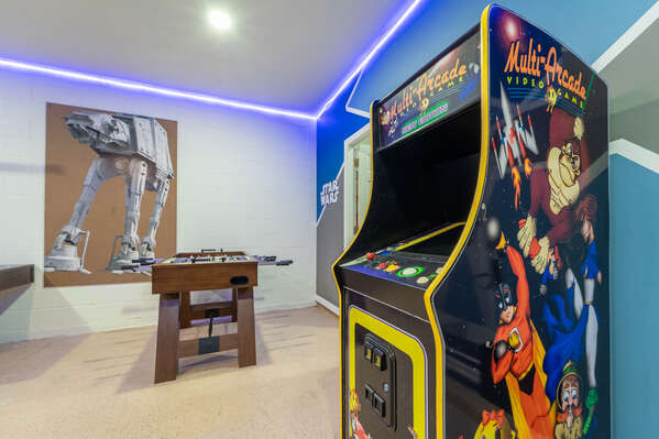 Multi arcade in the games room