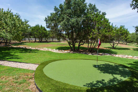 4-hole golf course at the property that is fun for the family and very challenging!