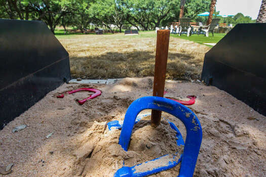 Take in a Game of Horseshoes