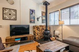 Living Room, Queen Sleeper Sofa, Fireplace (Wood Burning), Flatscreen TV,