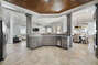 Bar Seating in the Expansive Luxury Kitchen