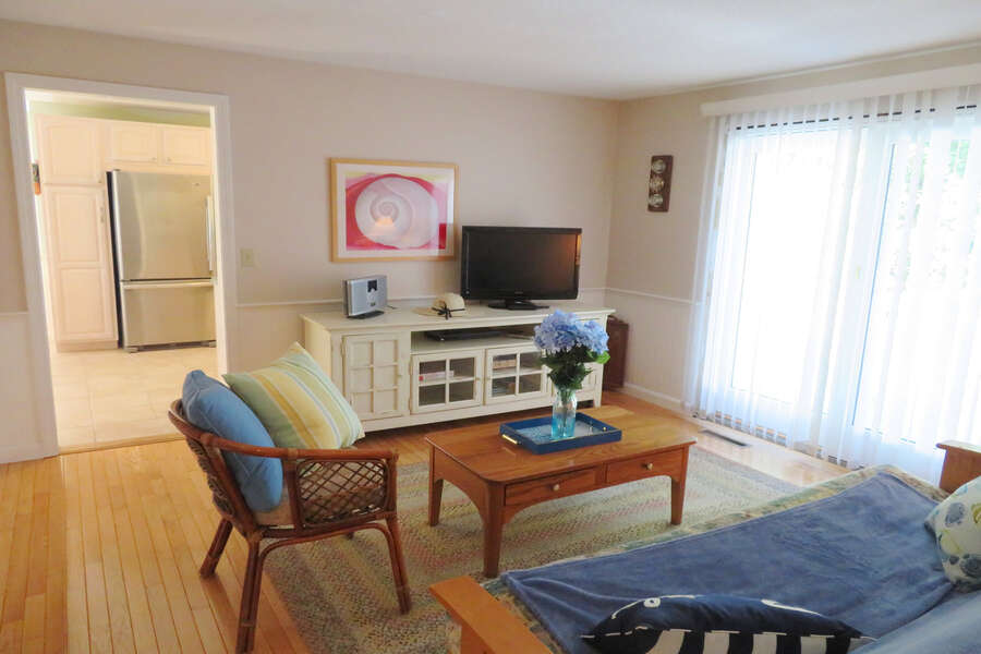 Den with Futon-Flat screen TV , games and entrance to back deck.
30 Chatham Crest Drive Chatham Cape Cod - New England Vacation Rentals