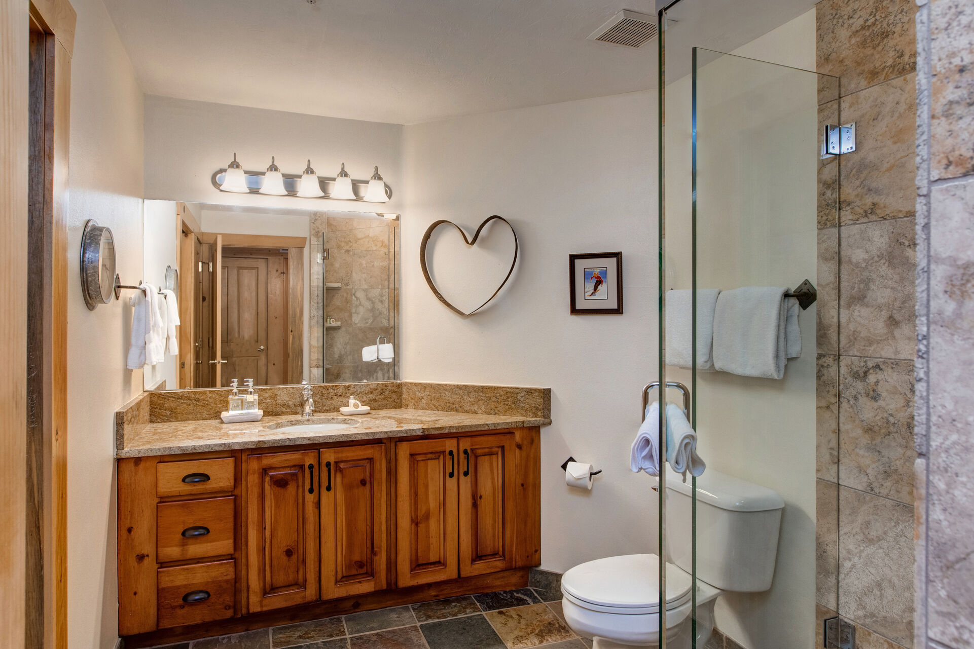 Full Jack-n-Jill Bathroom with Large Tiled Shower