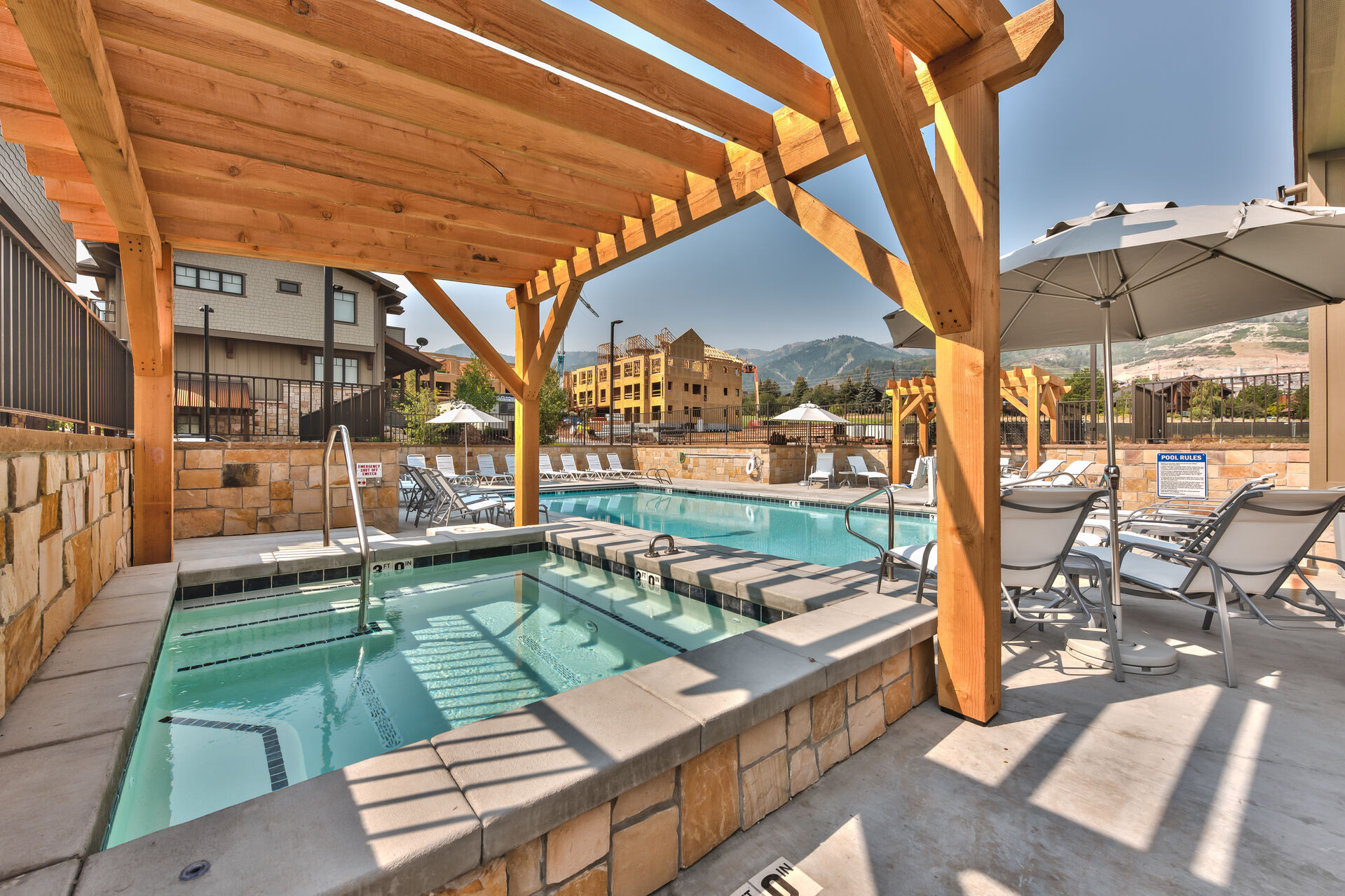 Community Heated Pool and Hot Tub Open Year Round