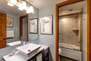 Full Shard Bathroom on the Main Level with Shower/Tub Combo and Separate Sink with Modern Fixtures