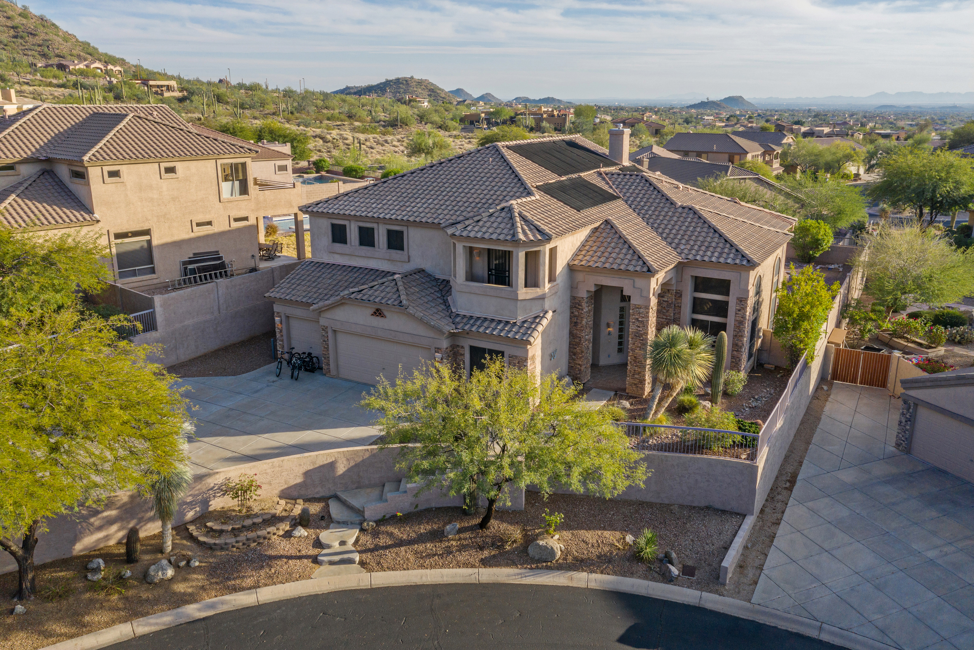 Premier home in upscale and gated Las Sendas community is conveniently located for exploring magnificent Mesa and surrounding area.