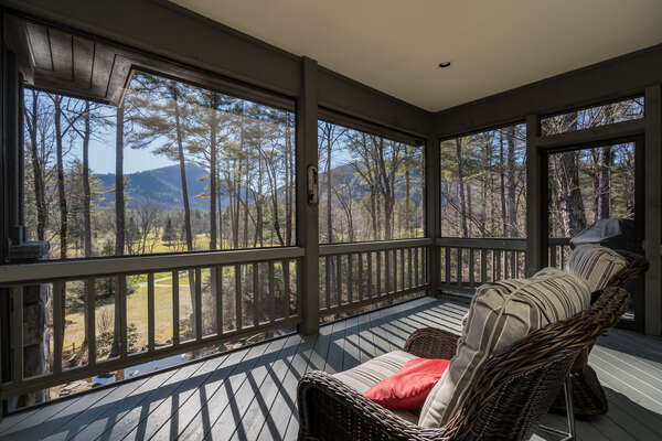 Covered, Screened Porch