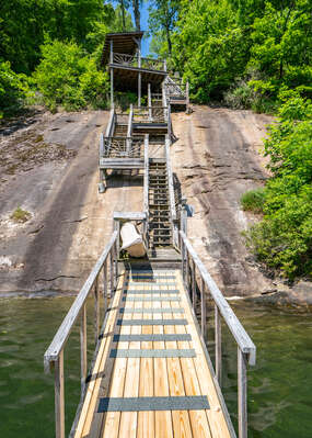 Stairs to the Private Dock