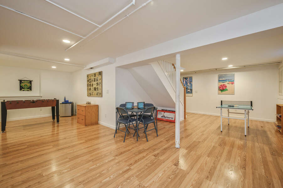 Full game room with board games - foosball table and mini ping pong! 67 The Cornfield Chatham Cape Cod - New England Vacation Rentals