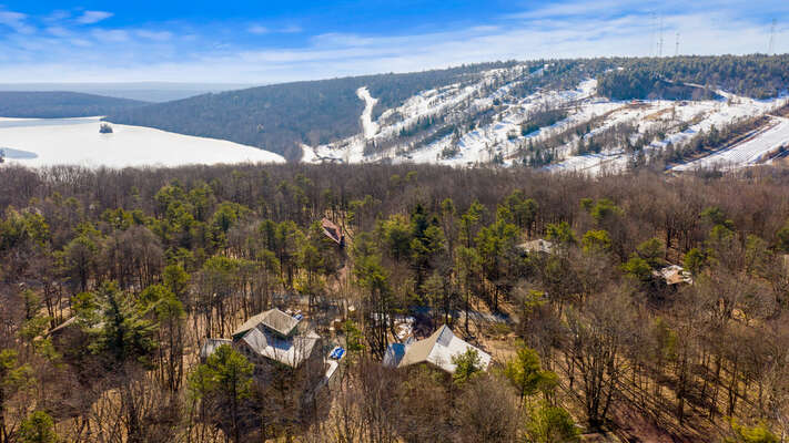 Aerial View of Region Surrounding our Poconos Vacation Home