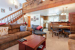 Living Room, Wood Burning Stove, TV, Fully Equipped Kitchen