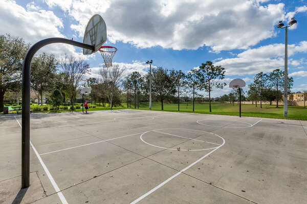 Show off your skills at the basketball court