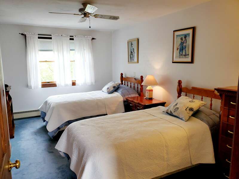 Bedroom #2 with two twin beds - Welcome to Chatham Tides! 335 Meeting House Rd- Chatham- New England Vacation Rentals