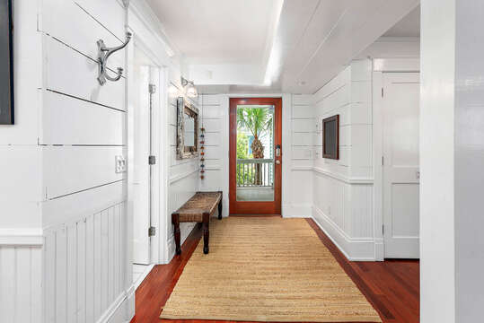 Doorway opens into lower level Living Space