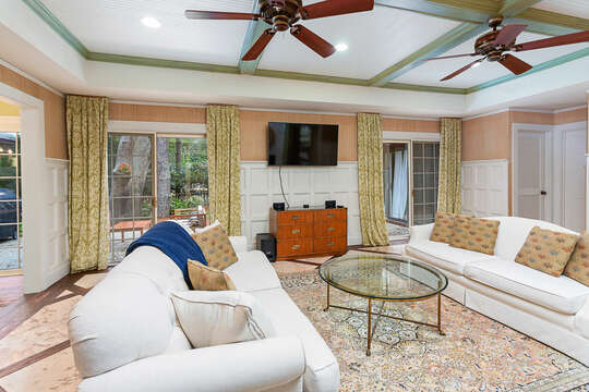 Living Room with flatscreen TV