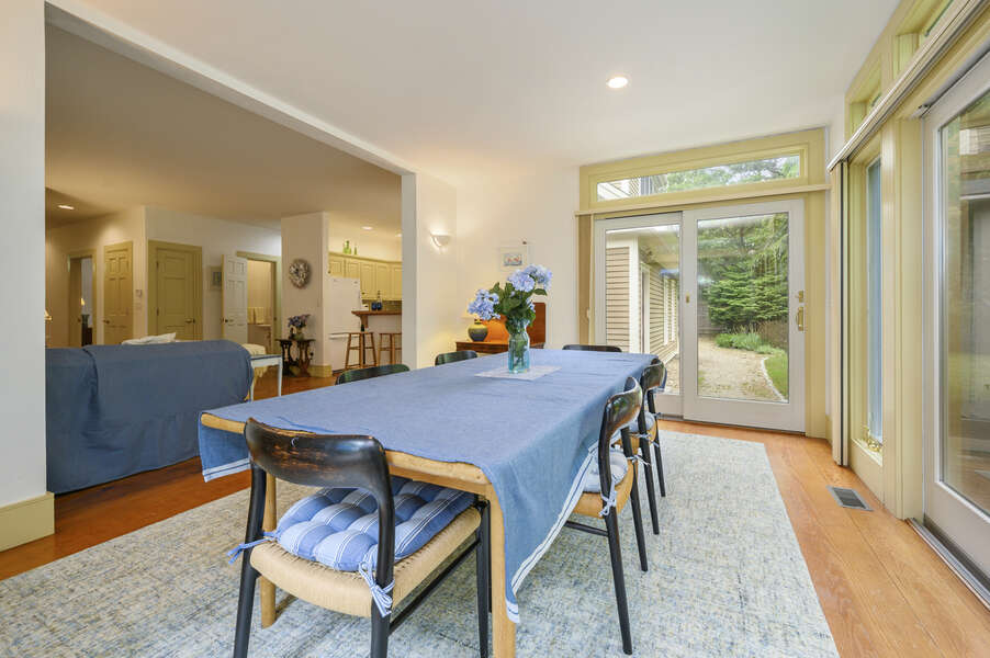Dining Area looking to living room and kitchen-9 Reliance Way Harwich Cape Cod - New England Vacation Rentals-#BookNEVRDirectNormasCapeEscape