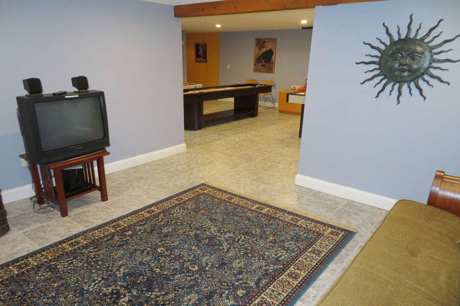 TV room on lower level as well-- 209 Indian Hill Road Chatham Cape Cod New England Vacation Rentals