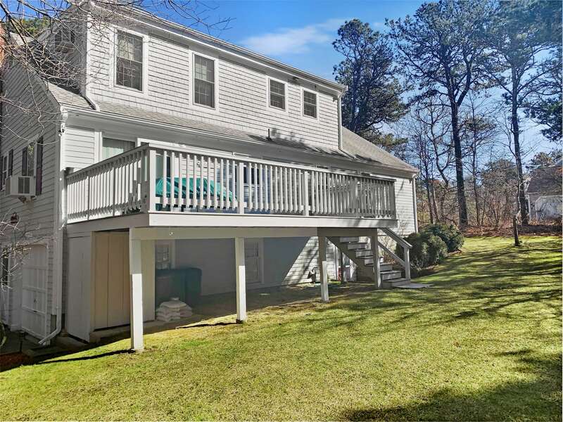 Great back yard and deck! 209 Indian Hill Road Chatham Cape Cod New England Vacation Rentals