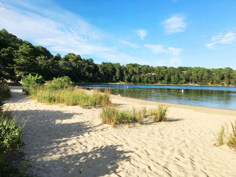 Schoolhouse Pond is right around the corner-fresh water pond - great for kids-Chatham Cape Cod New England Vacation Rentals
