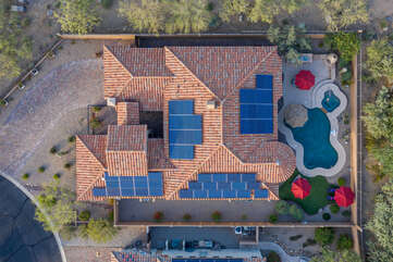Bird's eye view of a dream come true vacation home - all that's missing is YOU!