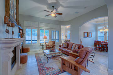 Living areas are open, spacious and bright with natural light.
