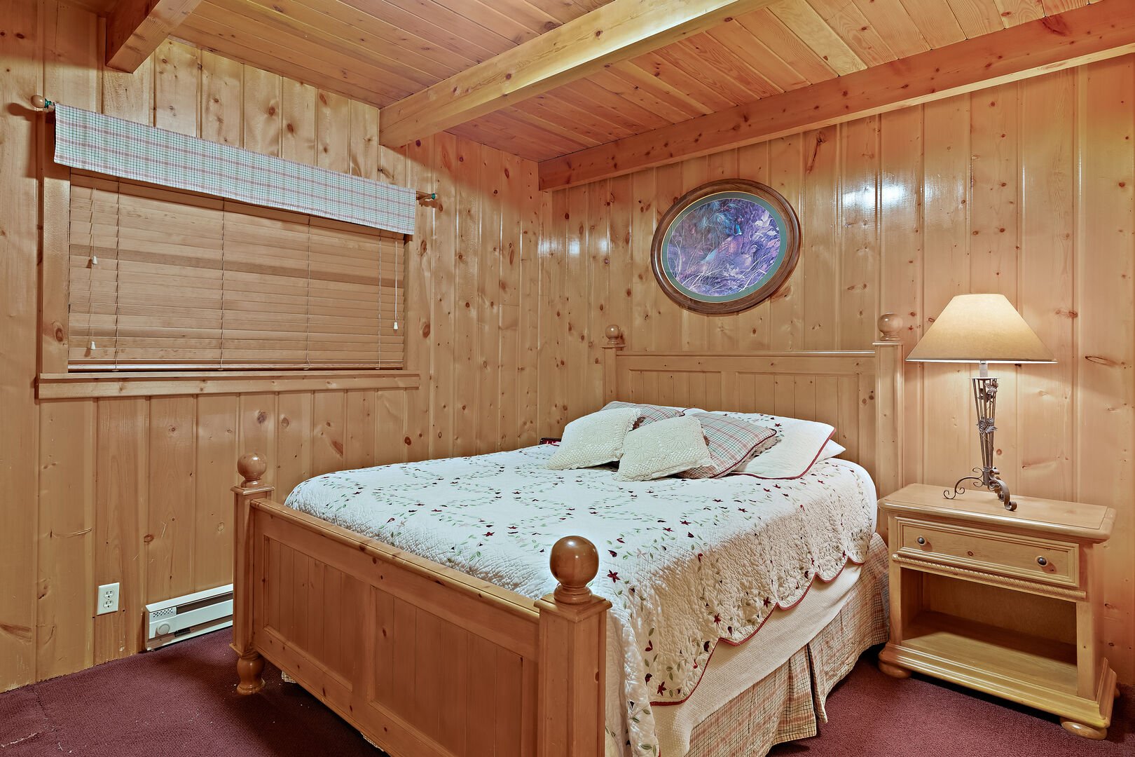 Restoration Pines ~ bedroom #1 on main level w/ queen bed