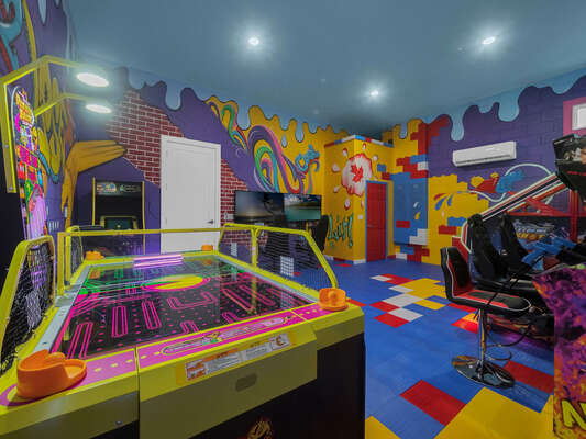 A variety of arcade games for all ages