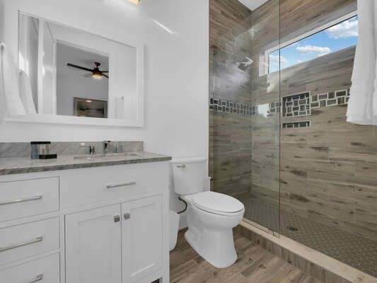 Ensuite bathroom with a walk-in shower