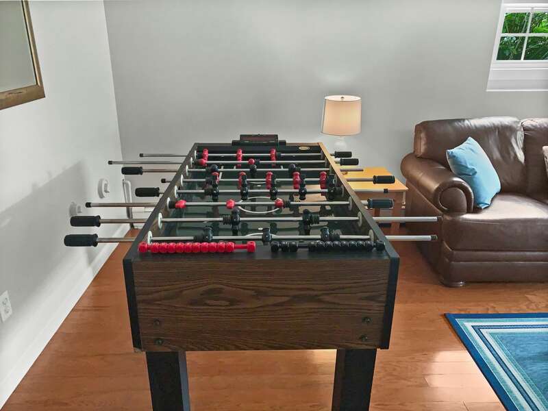 Enjoy a rousing game of foosball! - 60 Cornerwood Drive Harwich Cape Cod - New England Vacation Rentals Harwich Cape Cod - Family Tides