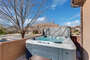 Red Sands Vacations / Vacation rentals / Southern Utah Vacation Rentals/ Coral Ridge outdoor patio / private spa / private hot tub / grill
