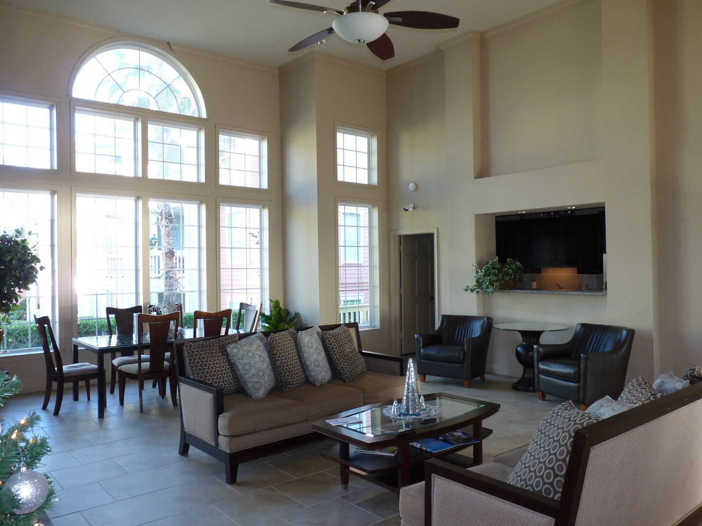 The Clubhouse Area is comfortable and welcoming