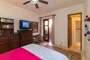 Downstairs Bedroom / Queen Size Bed / AC / Ceiling Fan / TV