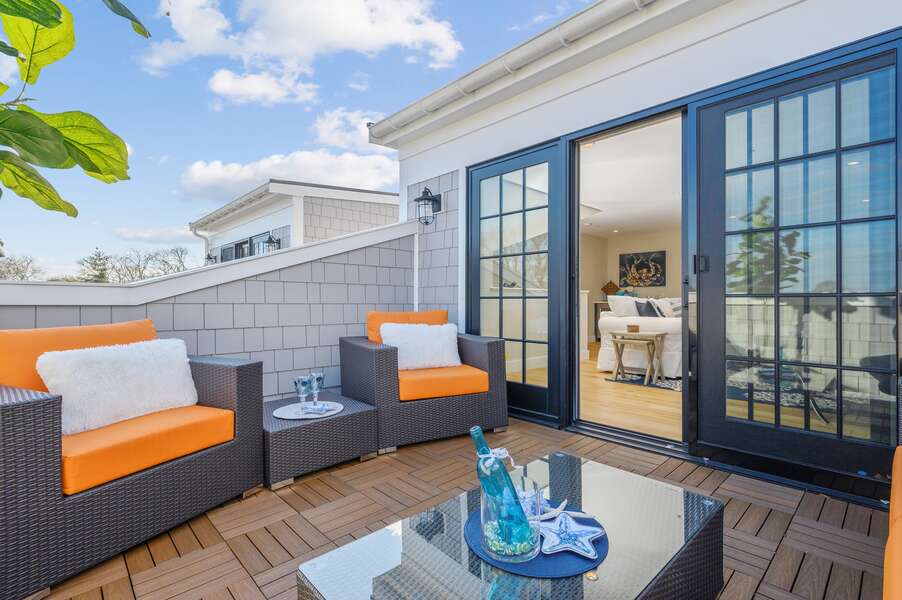 Welcome to TJ's Tide! What is better then your own private rooftop terrace? Unit 201, 557 Route 28 Harwich Port,
Cape Cod, New England Vacation Rentals