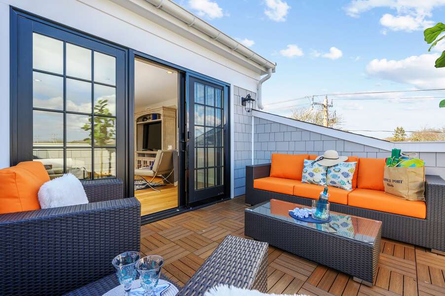 Sit back and relax on your very own roof top terrace! Unit 201, 557 Route 28 Harwich Port, Cape Cod, New England Vacation Rentals
